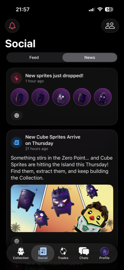 Sprite Catch news screen